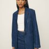 Reformation Elsa Relaxed Denim Blazer Best