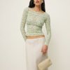 Reformation Adriano Lace Knit Top Best