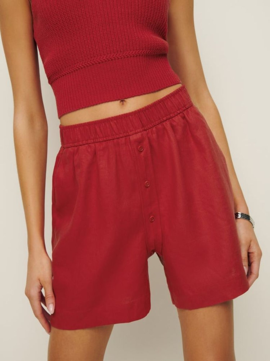 Reformation Billy Linen Short Online