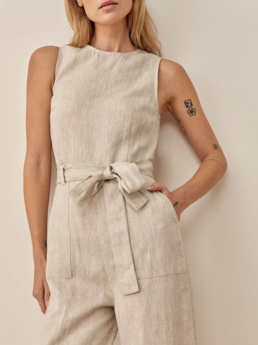 Reformation Naomi Linen Jumpsuit Hot