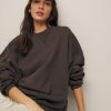 Reformation Vintage Oversized Crewneck Sweatshirt Clearance