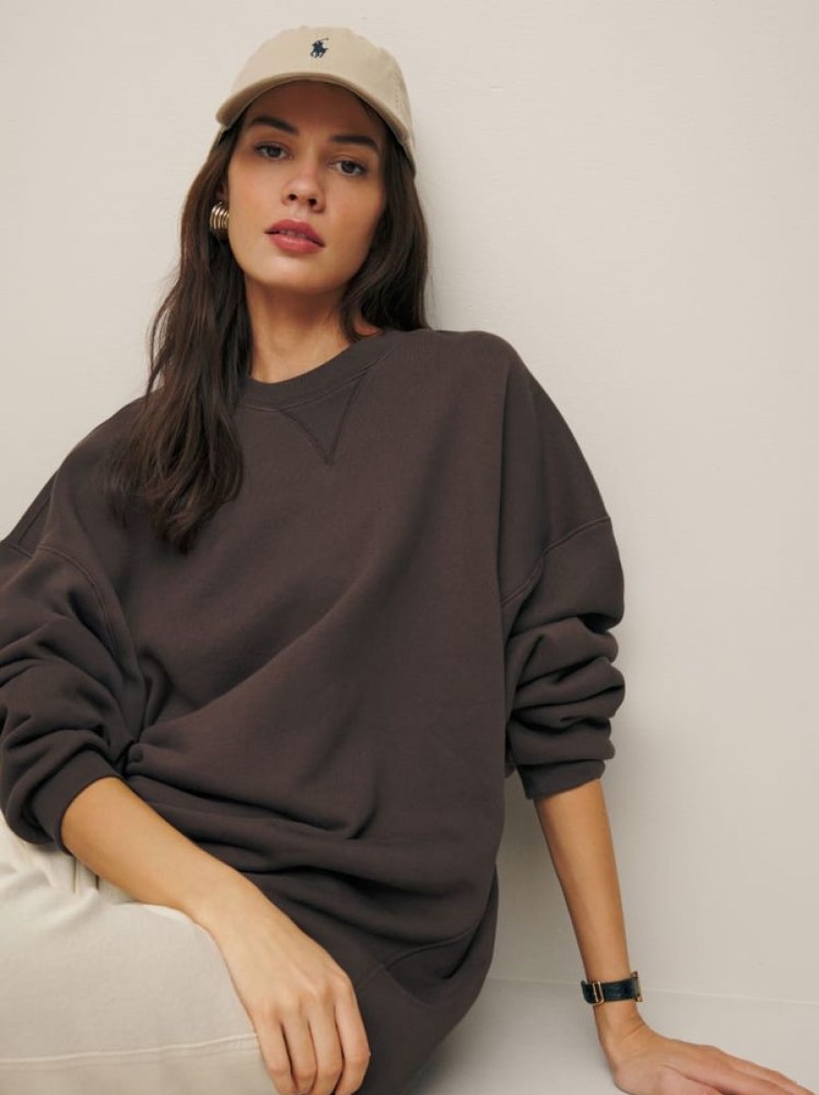 Reformation Vintage Oversized Crewneck Sweatshirt Clearance