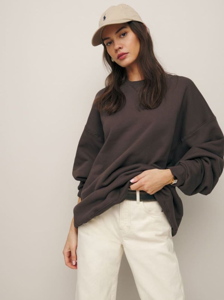 Reformation Vintage Oversized Crewneck Sweatshirt Clearance