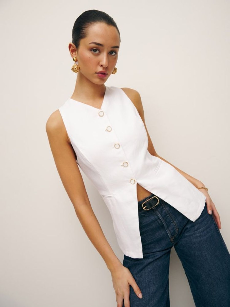 Reformation Aspen Linen Top Online