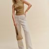 Reformation Vida Low Rise Linen Pant Hot