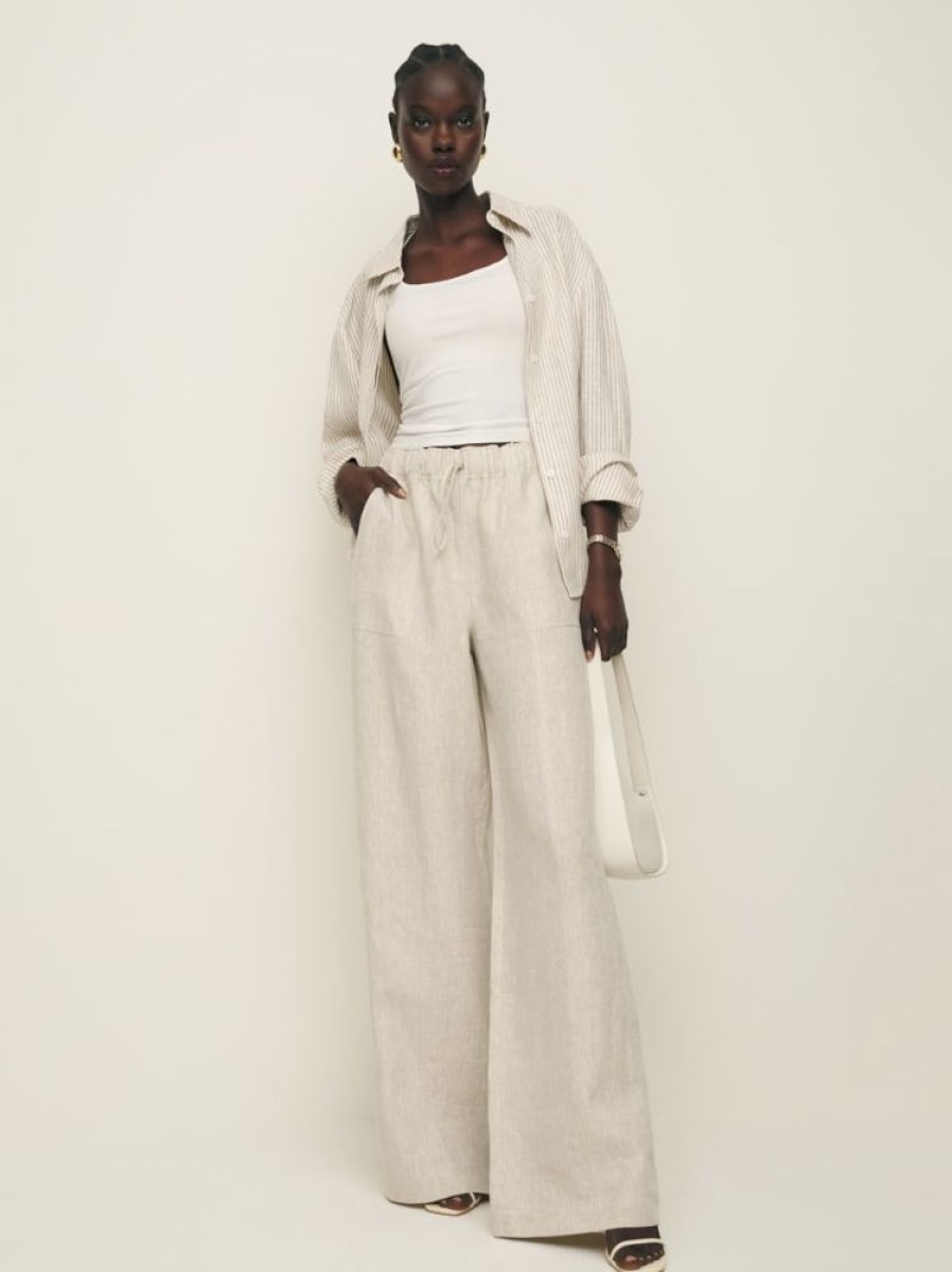 Reformation Declan Linen Pant Clearance