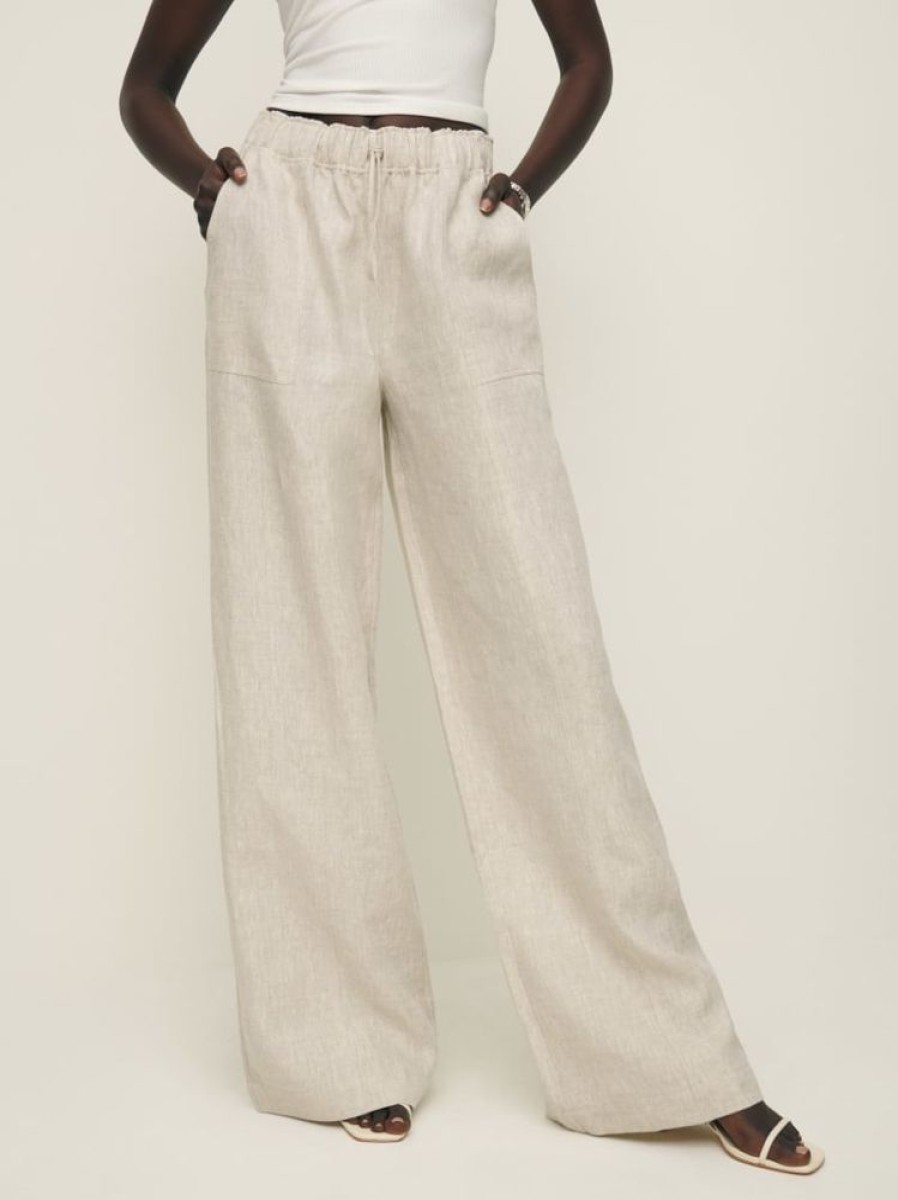 Reformation Declan Linen Pant Clearance