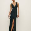 Reformation Elaina Satin Dress Hot