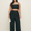 Reformation Violet Linen Two Piece Es Clearance