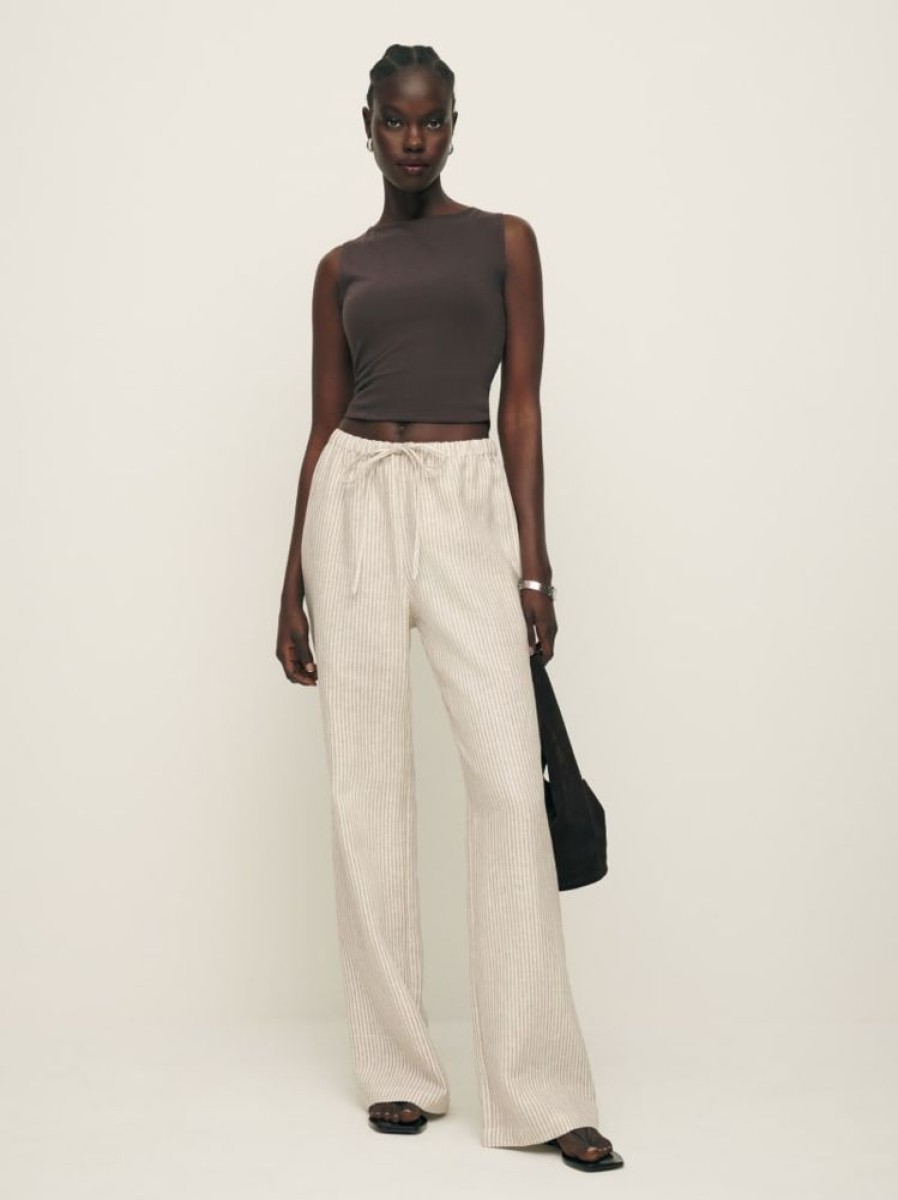 Reformation Petites Olina Linen Pant Best