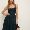 Reformation Balia Linen Dress Hot