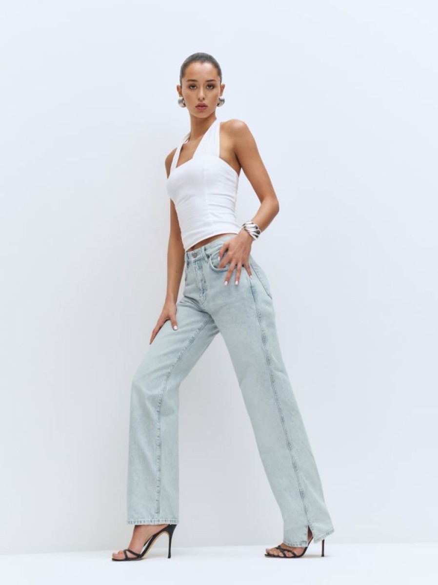 Reformation Val 90S Mid Rise Straight Jeans Clearance