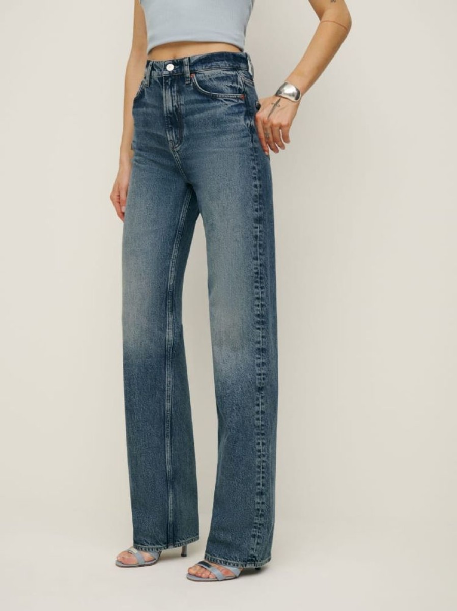 Reformation Wilder High Rise Wide Leg Jeans Clearance