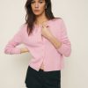 Reformation Clara Cashmere Crew Cardigan Online