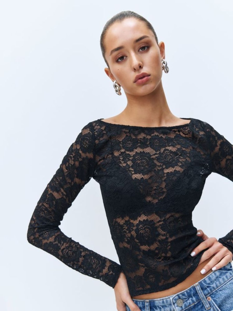 Reformation Adriano Lace Knit Top Hot