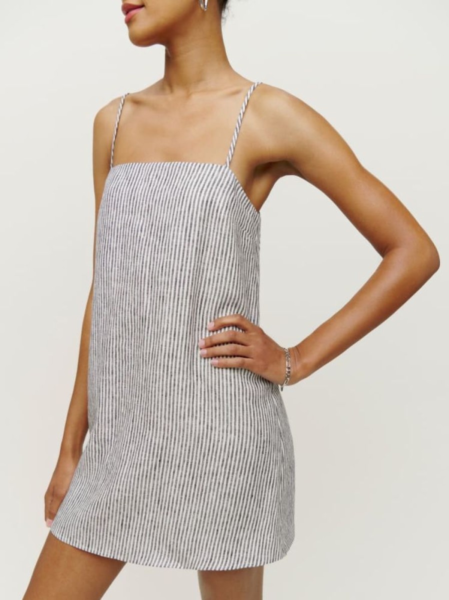 Reformation Aubree Linen Dress Online