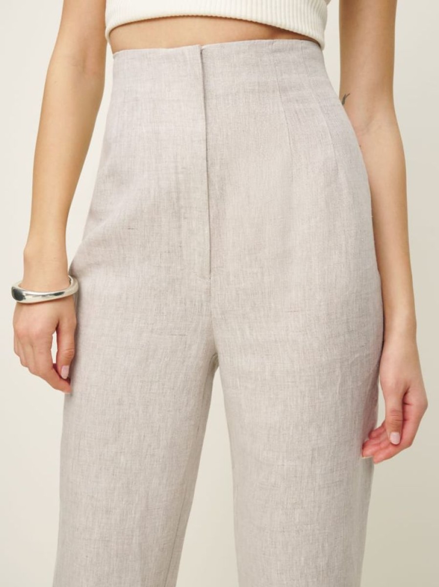 Reformation Colton Linen Pant New