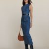 Reformation Kendi Denim Midi Dress New