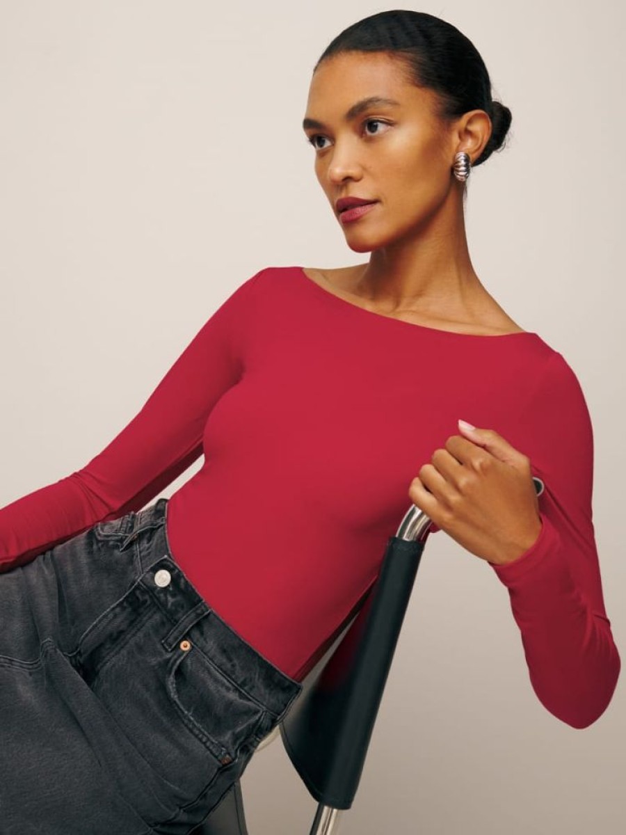 Reformation Wiley Knit Top Clearance