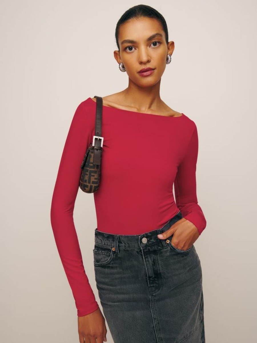 Reformation Wiley Knit Top Clearance