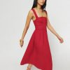 Reformation Petites Tagliatelle Linen Dress Clearance