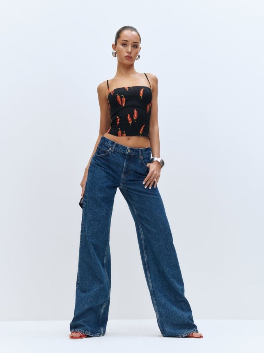 Reformation Cary Low Rise Slouchy Wide Leg Jeans New