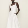 Reformation Magnolia Linen Dress Hot