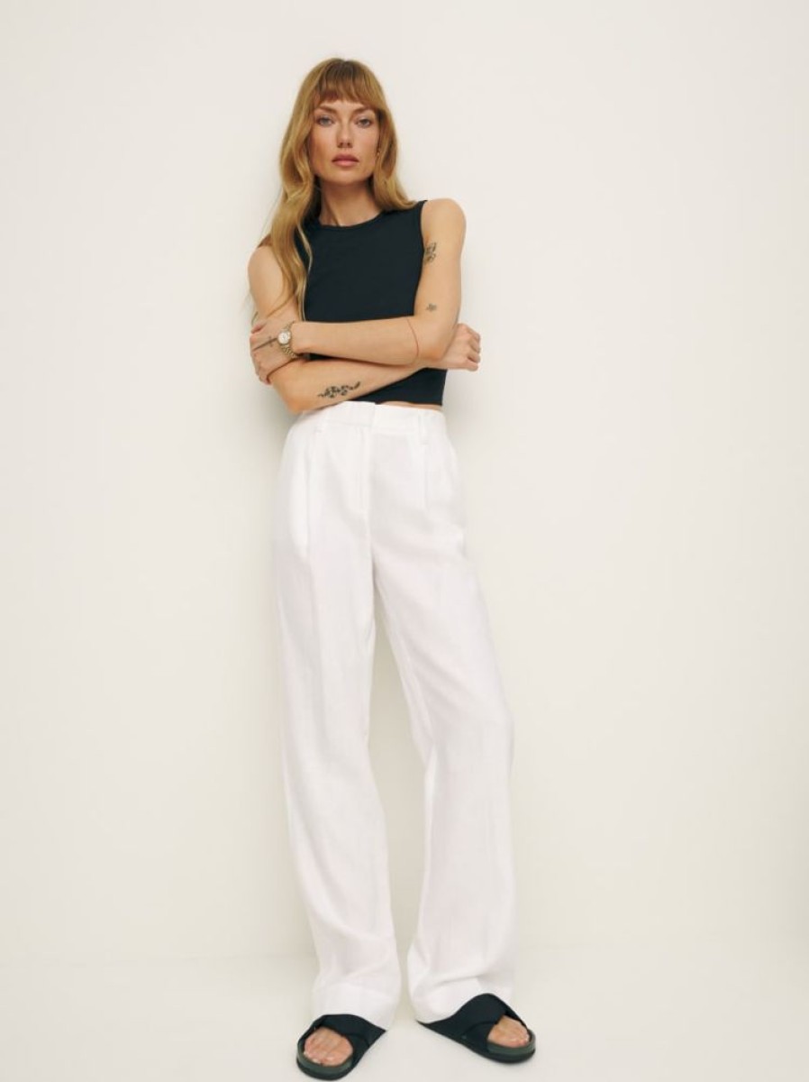 Reformation Alex Linen Pant New