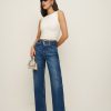 Reformation Cary Belted Cargo High Rise Slouchy Wide Leg Jeans Online