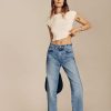 Reformation Val 90S Mid Rise Straight Jeans Hot