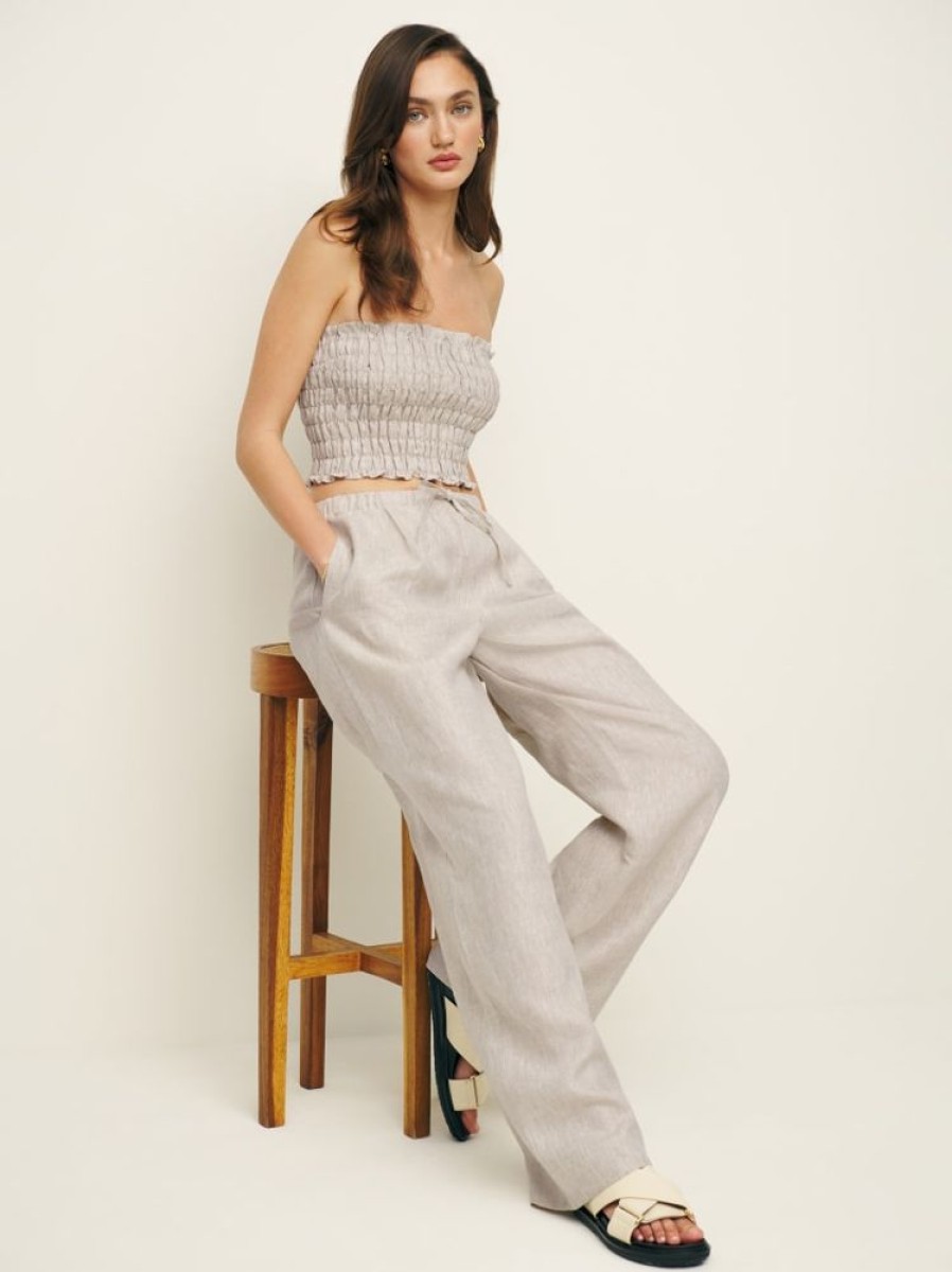 Reformation Lena Linen Two Piece Wholesale