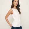 Reformation Amela Linen Top Clearance